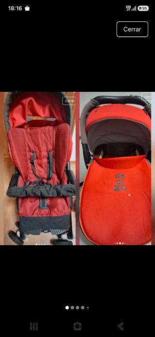 Silla de paseo Jané con capazo y bolso