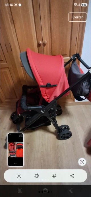 Silla de paseo Jané con capazo y bolso