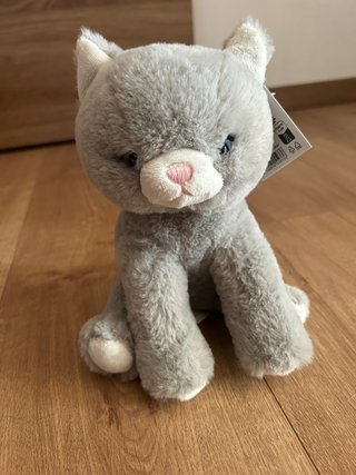 Peluche gato gris
