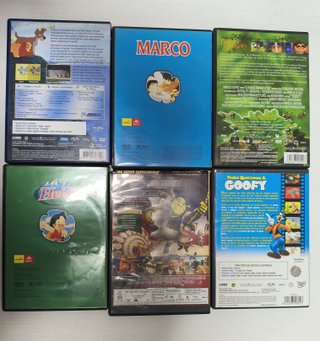 Lote 6 Películas DVD Infantiles Clásicos