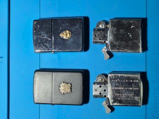 Lotto 2 Zippo Vintage 1992 Stemmi Militari