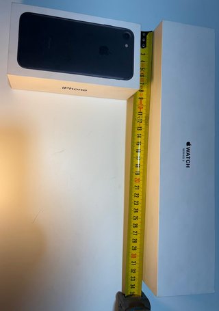 Cajas vacías iPhone y Apple Watch S3