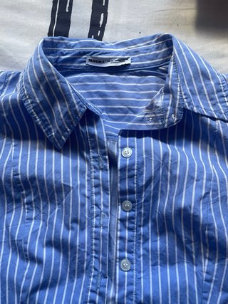 Camisa Bershka Rayas Azules