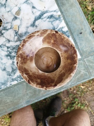 Escupidera de porcelana antigua