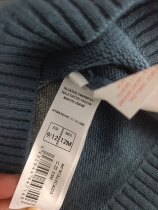 Jersey bebé Gocco rayas azul y gris