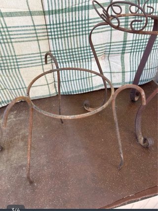 Set di 3 fioriere in metallo vintage