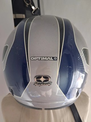 Casco Motocross NOFEAR Azul y Gris