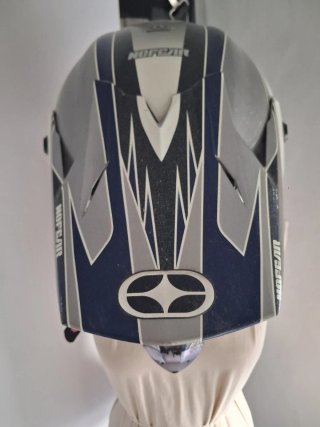 Casco Motocross NOFEAR Azul y Gris