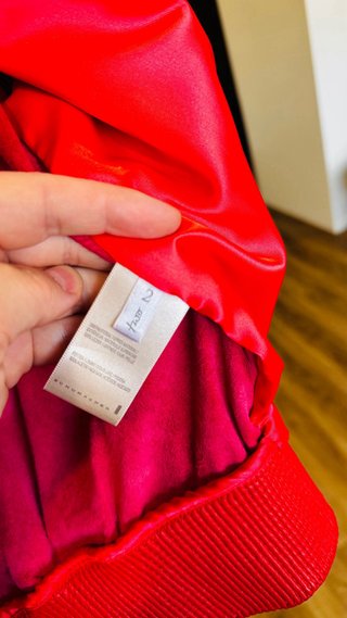 Casaco Bomber Vermelho Couro