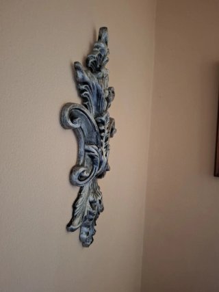 Apliques de pared resina gris