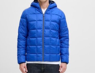 Anorak acolchado azul hombre