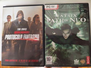 2 Películas DVD: Misión Imposible y Matrix