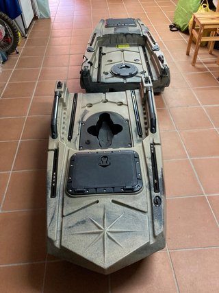 Kayak modular individual con aletas