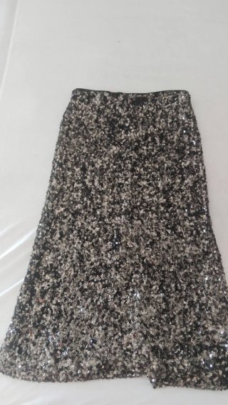 Falda midi Mango Lentejuelas