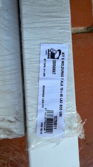 Kit 6 Molduras Obramat Lacadas Blancas