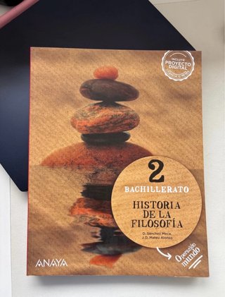 Libro Historia de la Filosofía 2°Bachillerato