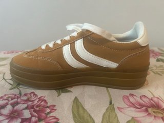 Zapatillas Deportivas Talla 37 Mostaza/Blanco