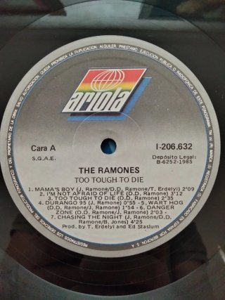 Vinilo LP Ramones - Too Tough to Die
