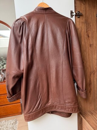 Abrigo Piel Vintage Kaprius Oversize Unisex M/L