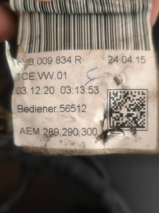 Cableado ECU VOLKSWAGEN T6 2.0 150 CV AUTOMÁTICO