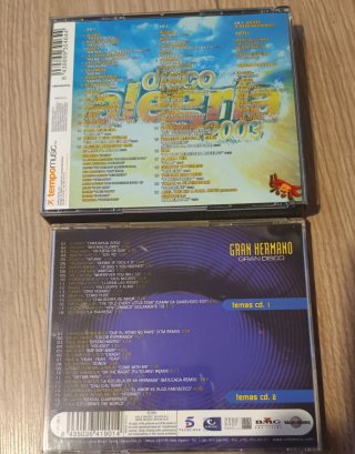 Pack CD+DVD Disco Alegría 2003 y Gran Hermano