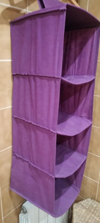 Organizador de tela morado