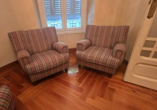Sofá 3 plazas y 2 sillones de tela comodos