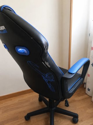 Silla gaming STINGER Station negra y azul
