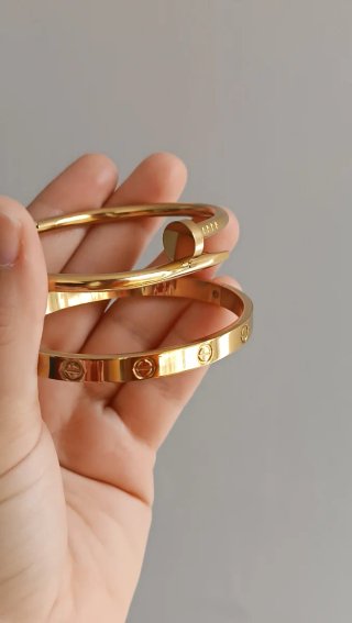 Pulseras Acero Inoxidable Doradas
