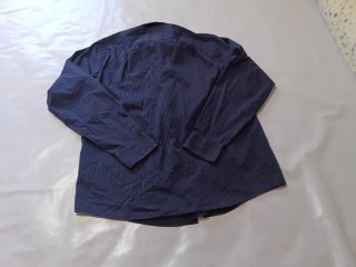 Camisa Calvin Klein Rayas Azul Talla XL