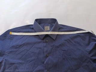 Camisa Calvin Klein Rayas Azul Talla XL