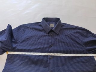 Camisa Calvin Klein Rayas Azul Talla XL