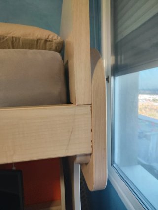 Cama litera abatible con escritorio