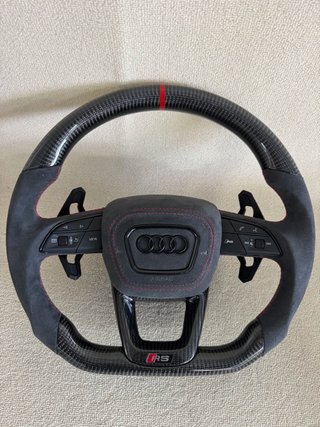 Volante de Cuero y Fibra de Carbono LED para Audi
