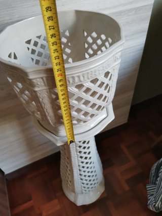 Pedestal Cerámica Blanco Antiguo