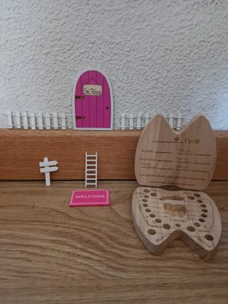 Casita Ratoncito Pérez y cajita para los dientes