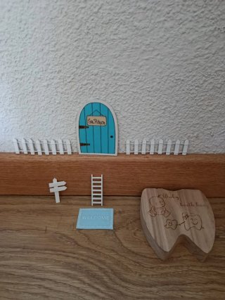 Casita Ratoncito Pérez y cajita para los dientes