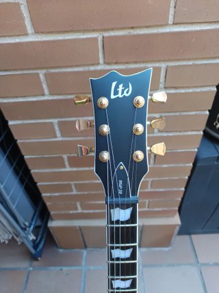ESP LTD EC-256 Vintage Gold Satin Guitarra