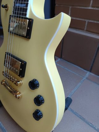 ESP LTD EC-256 Vintage Gold Satin Guitarra