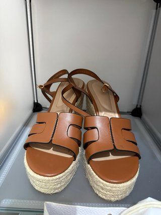 Sandalias cuña NUEVAS marrón