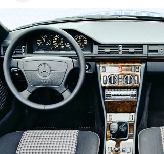 Volante Mercedes cuero negro con airbag