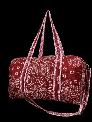Bolso de viaje estampado bandana