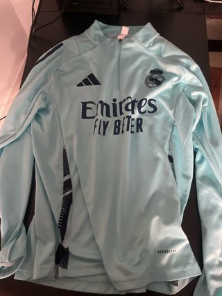 Sudadera real madrid Adidas Teal Media Cremallera