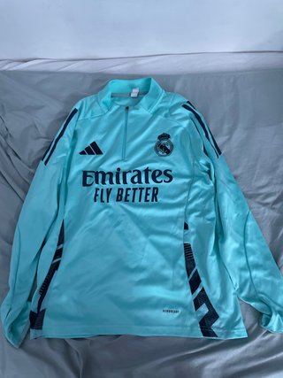 Sudadera real madrid Adidas Teal Media Cremallera