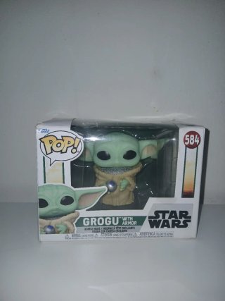 Funko Pop Grogu 584 Star Wars con Armatura