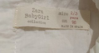 Vestido niña mariposas blanco