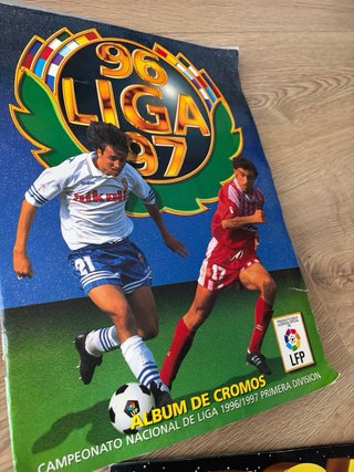 Lote Álbumes Cromos Liga Fútbol del Año 95 al 99