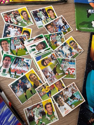 Lote Álbumes Cromos Liga Fútbol del Año 95 al 99