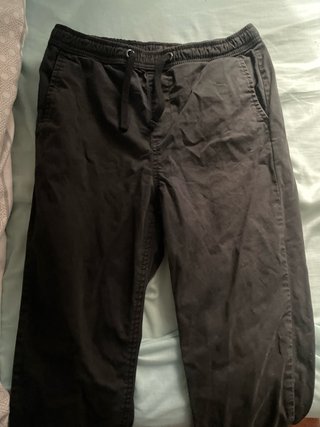 Pantalones vaqueros negros con cordones