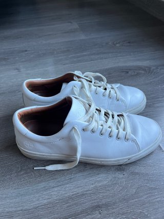 Zapatillas Timberland de cuero blanco